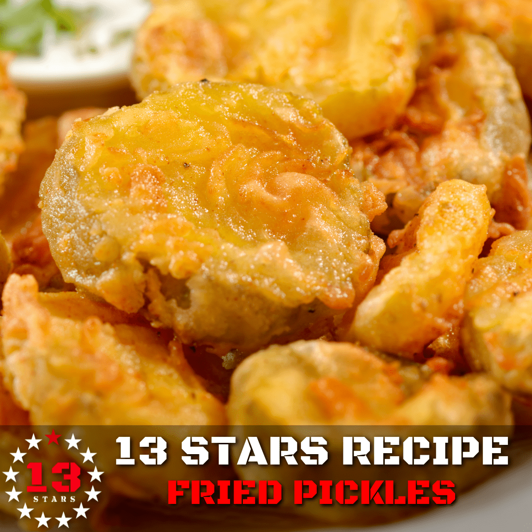 Fried Pickles w/ Spicy Ranch - 13 Stars Hot Sauce