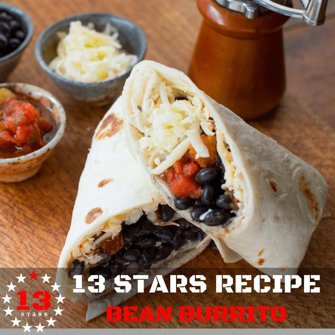 Spicy Bean Burrito - 13 Stars Hot Sauce