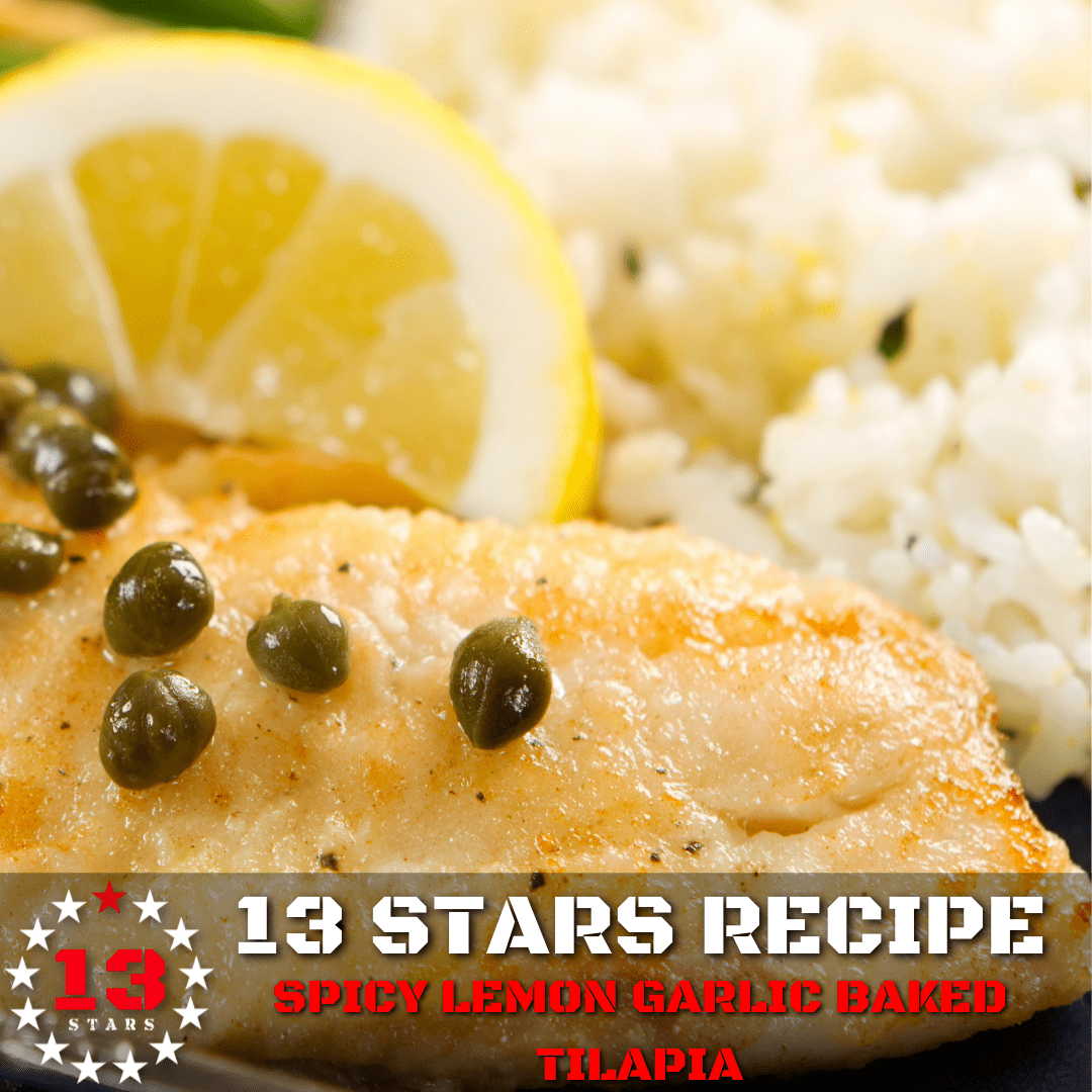 Spicy Lemon Garlic Baked Tilapia - 13 Stars Hot Sauce