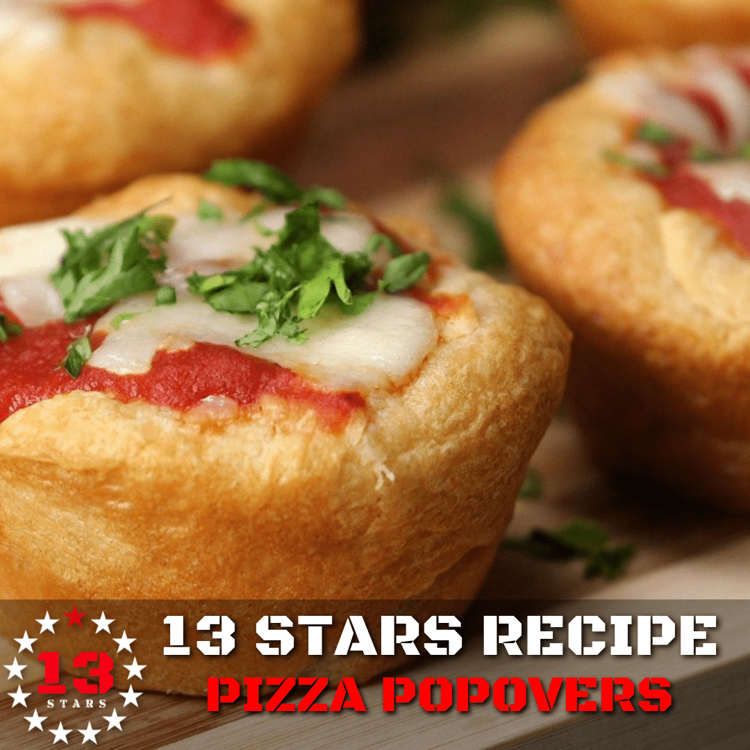 Spicy Pizza Popovers - 13 Stars Hot Sauce