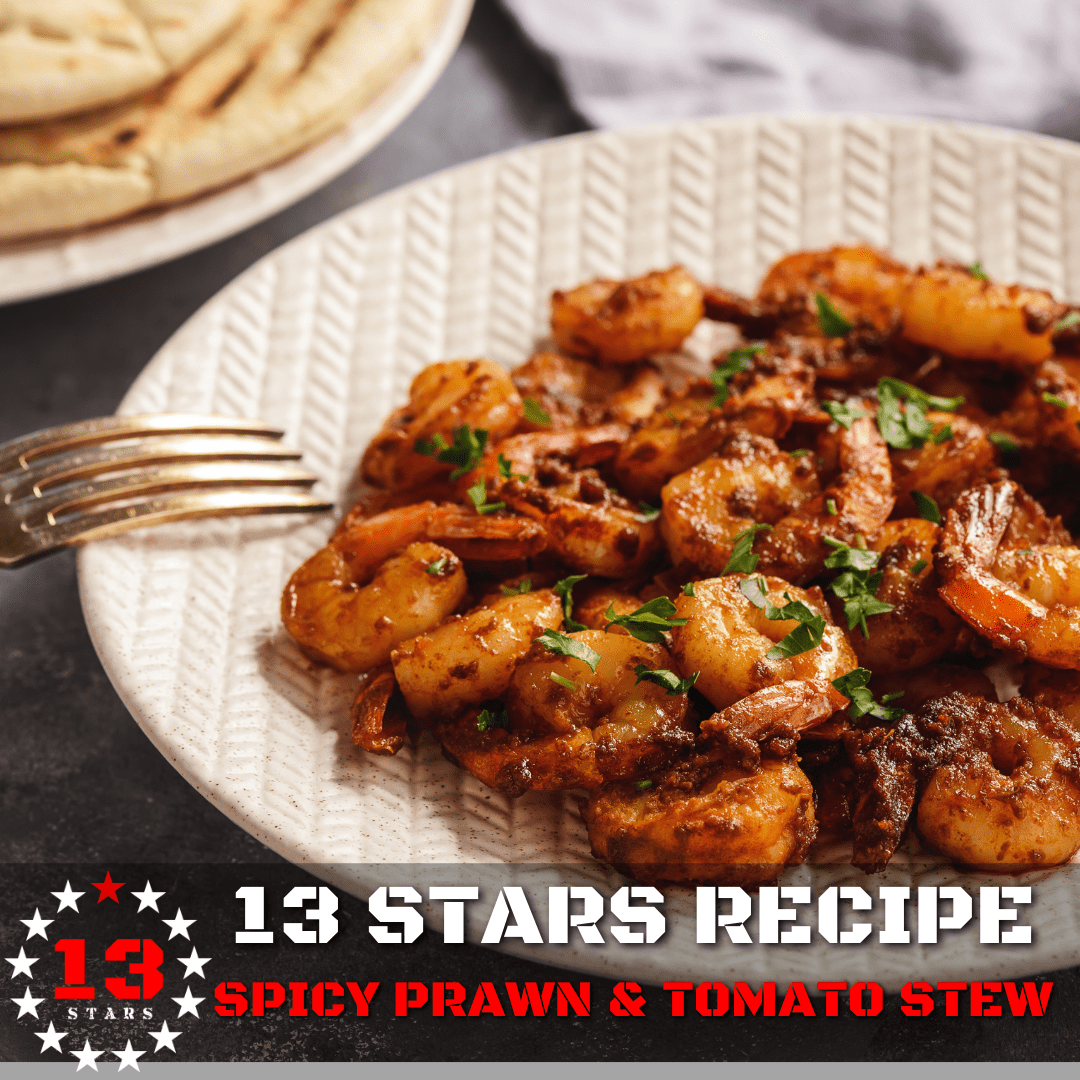 Spicy Prawn and Tomato Stew - 13 Stars Hot Sauce