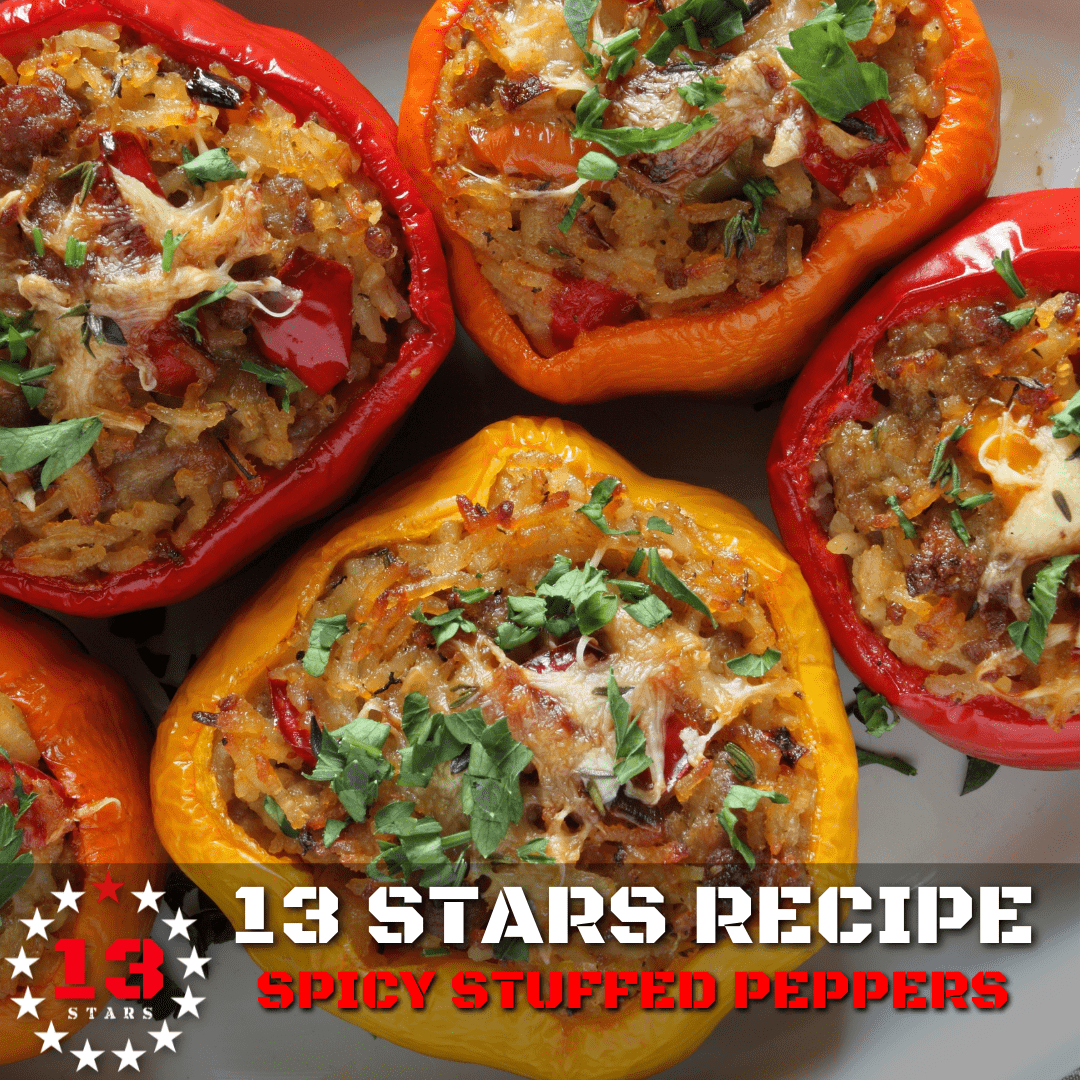 Spicy Stuffed Peppers - 13 Stars Hot Sauce