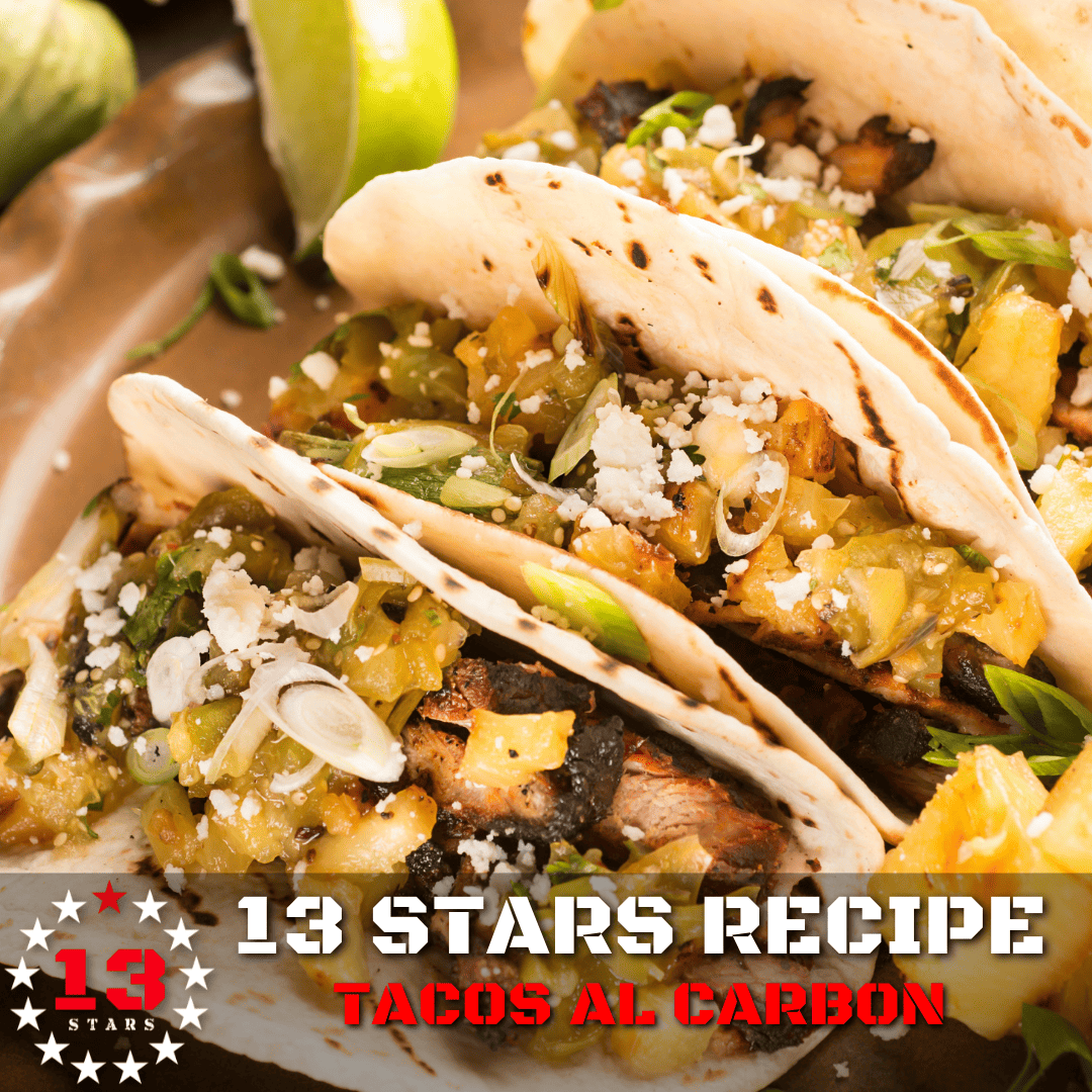 Tacos al Carbon - 13 Stars Hot Sauce