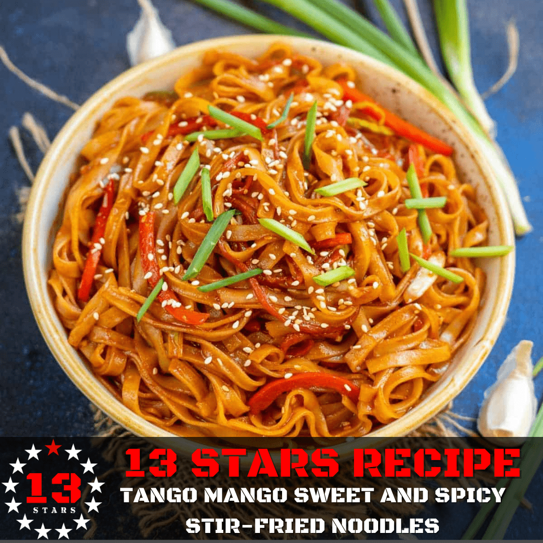 Tango Mango Sweet & Spicy Stir-Fried Noodles Recipe | A Bold Lunar New Year Favorite - 13 Stars Hot Sauce