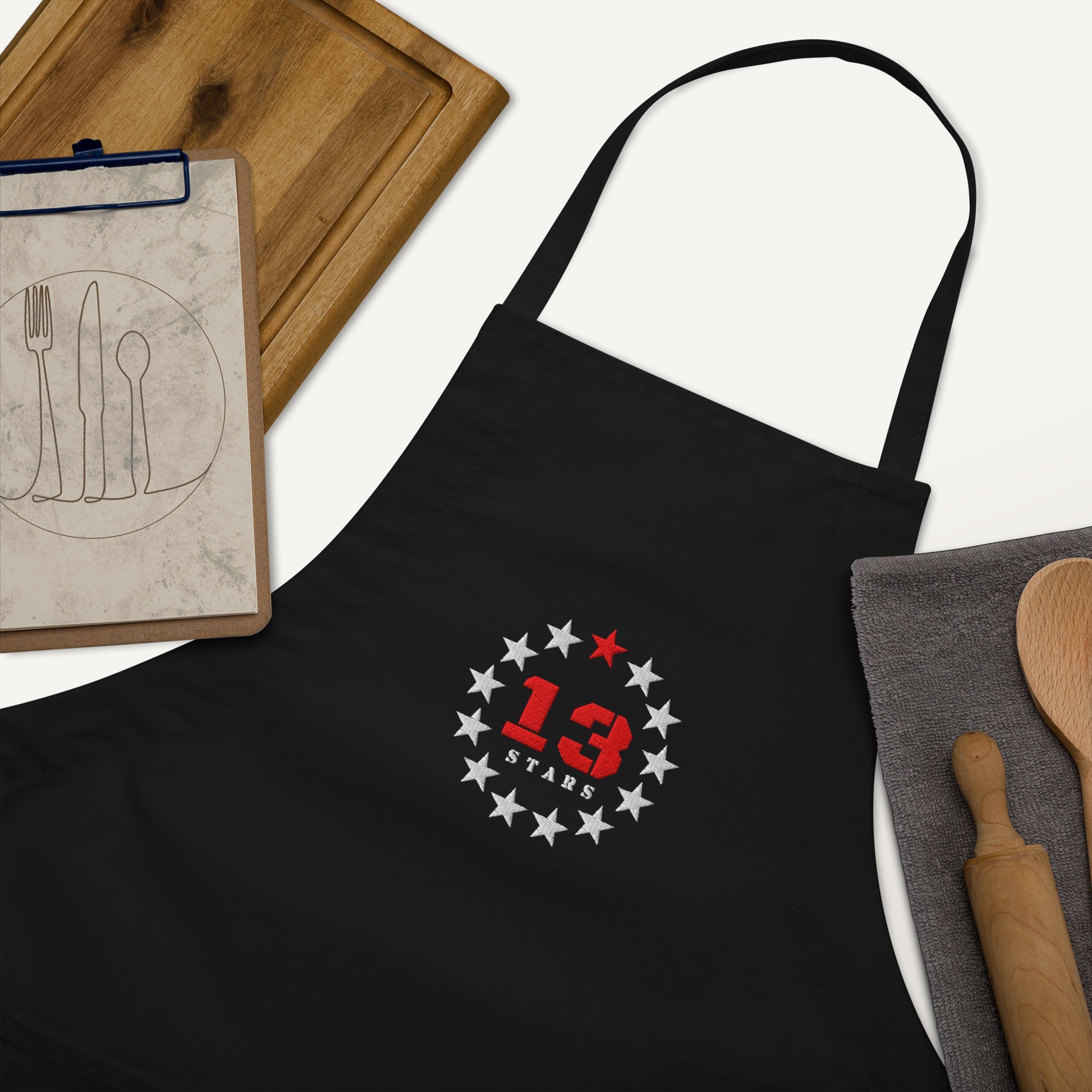13 Stars Embroidered Apron - 13 Stars Hot Sauce