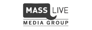 Logo of MassLive Media Group with a black speech bubble