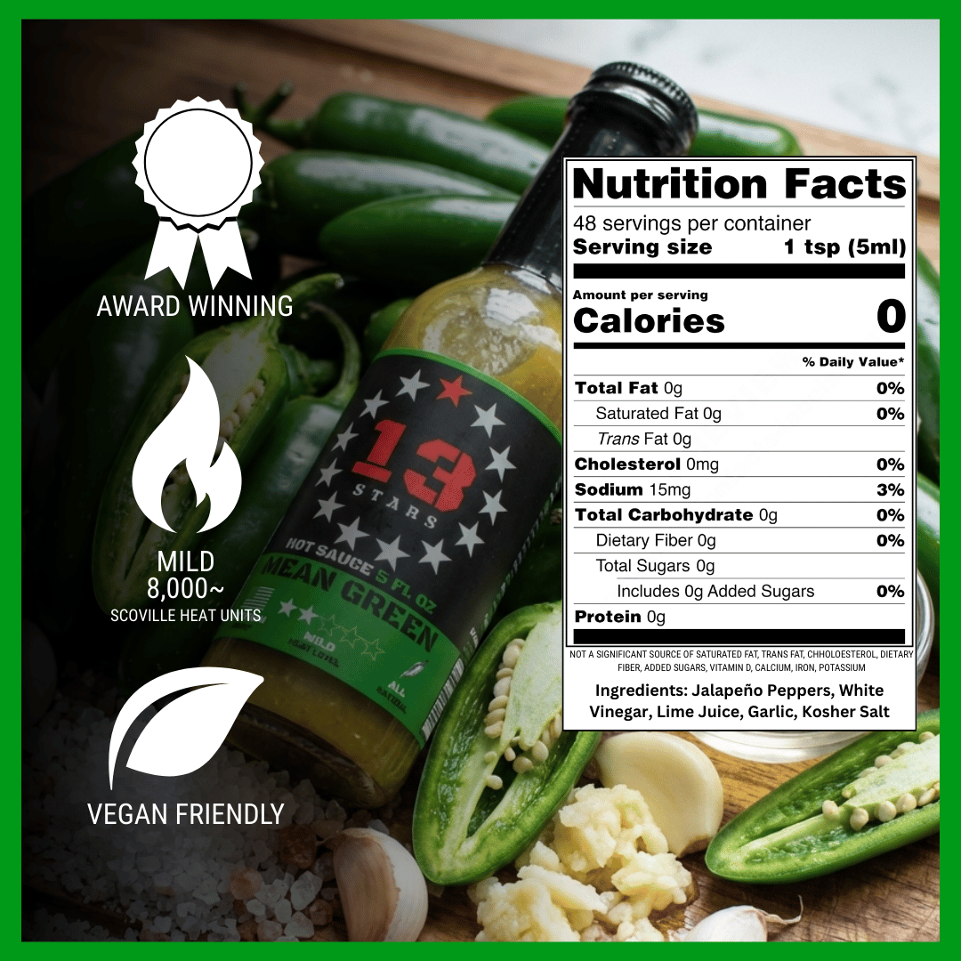 Mean Green - Jalapeño & Lime Mild Hot Sauce