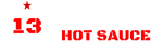 13 Stars Hot Sauce logo with text that says 13 Stars Hot Sauce