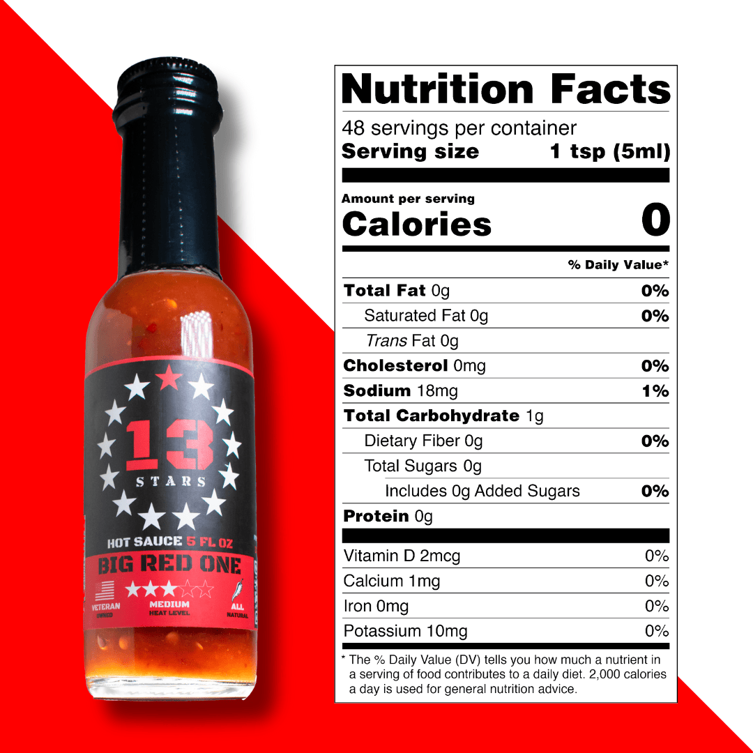 Big Red One - Hot Sauce - 13 Stars Hot Sauce