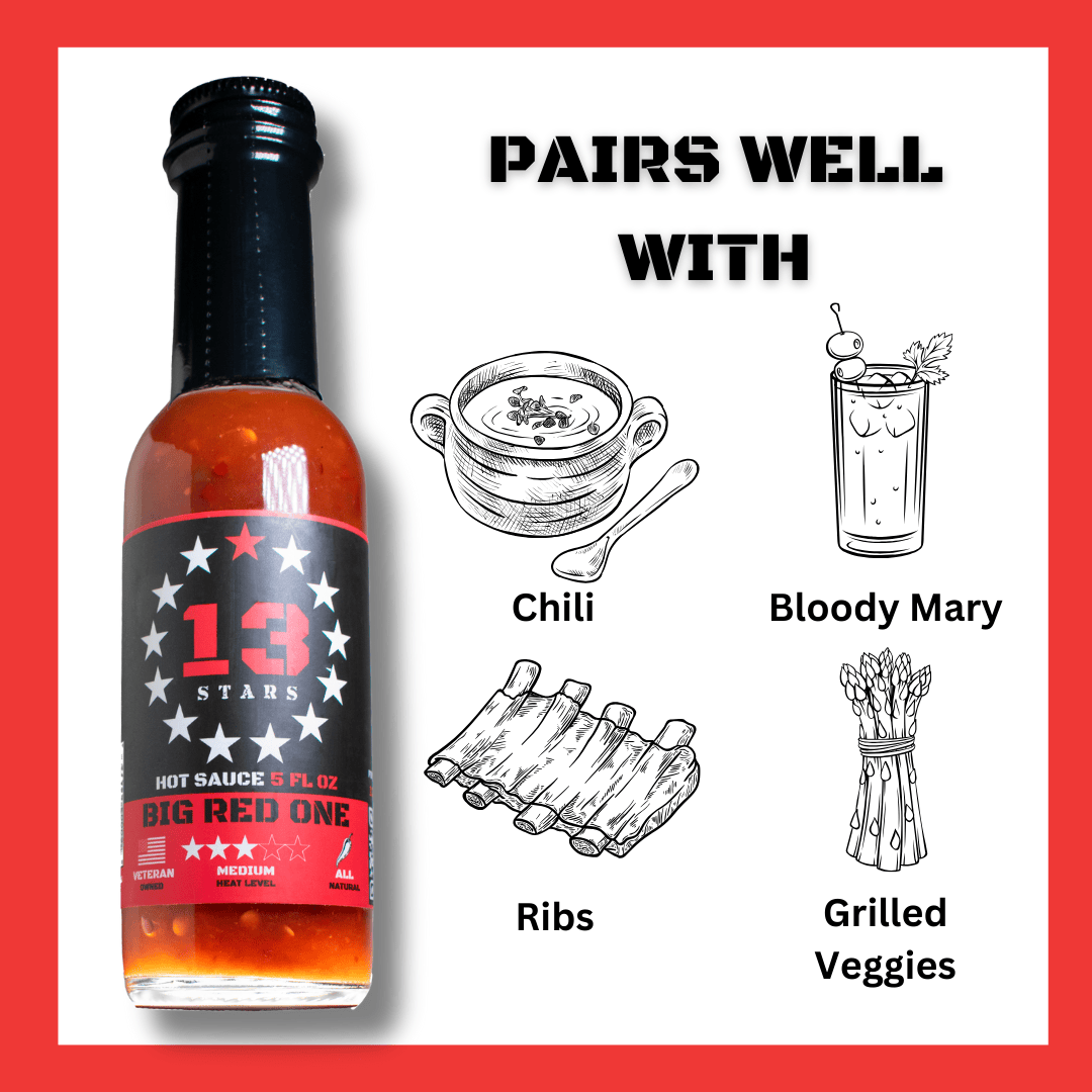 Big Red One - Hot Sauce - 13 Stars Hot Sauce