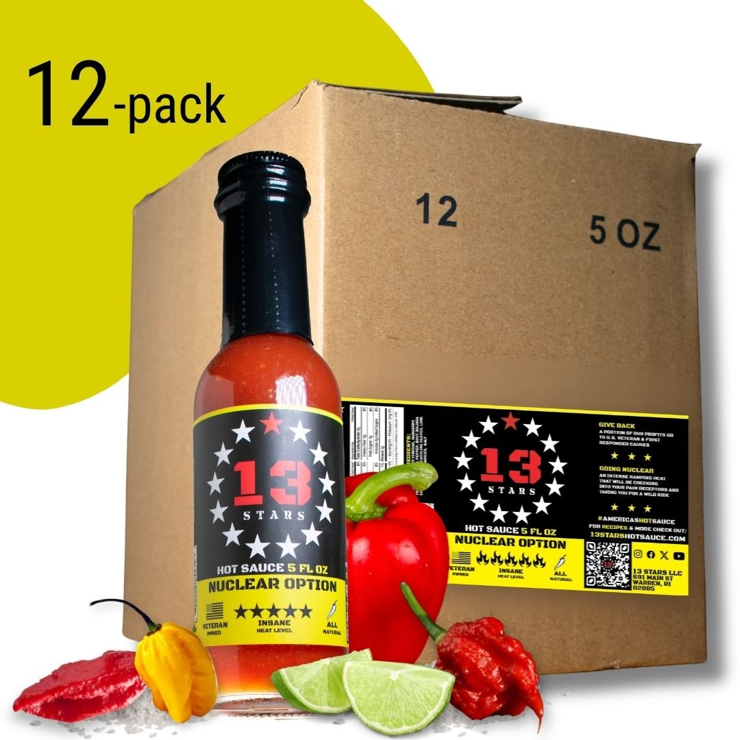 Case of Nuclear Option (5oz) - 13 Stars Hot Sauce