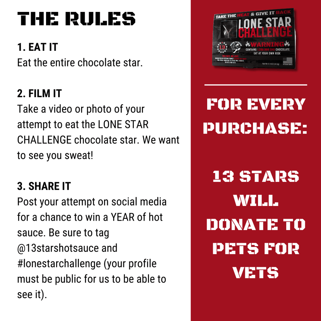 Lone Star Challenge - 13 Stars Hot Sauce