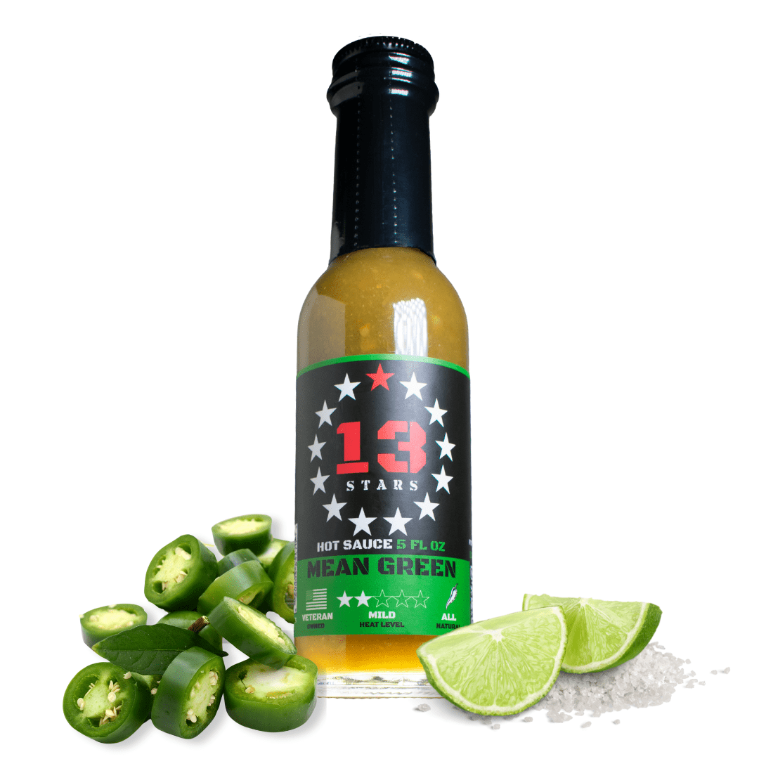 Mean Green - 12 PK Case - 13 Stars Hot Sauce