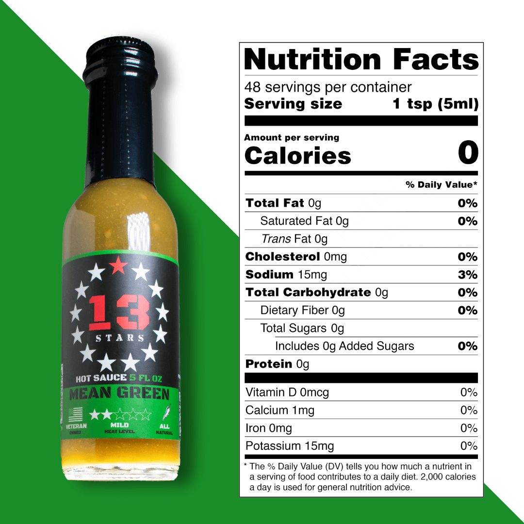 Mean Green - Hot Sauce - 13 Stars Hot Sauce