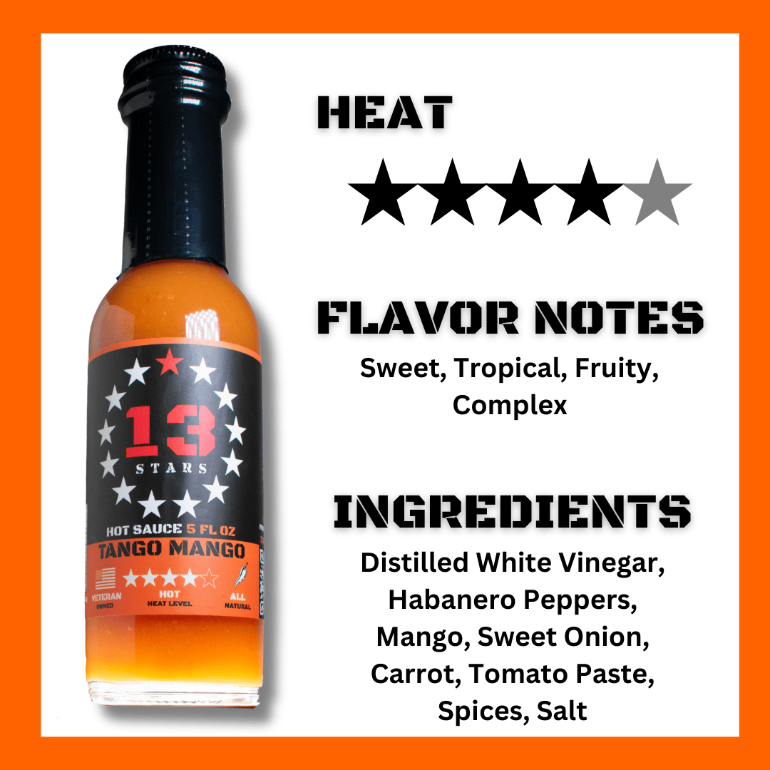 Tango Mango - Hot Sauce - 13 Stars Hot Sauce